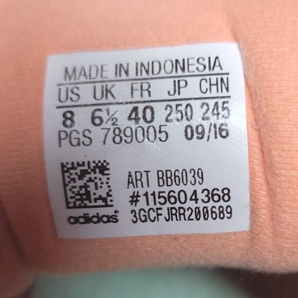 Adidas Supernova Glide 9 Boost Men's Size 8 Womens Size 9.5 Orange Running Shoes - Picture 10 of 11